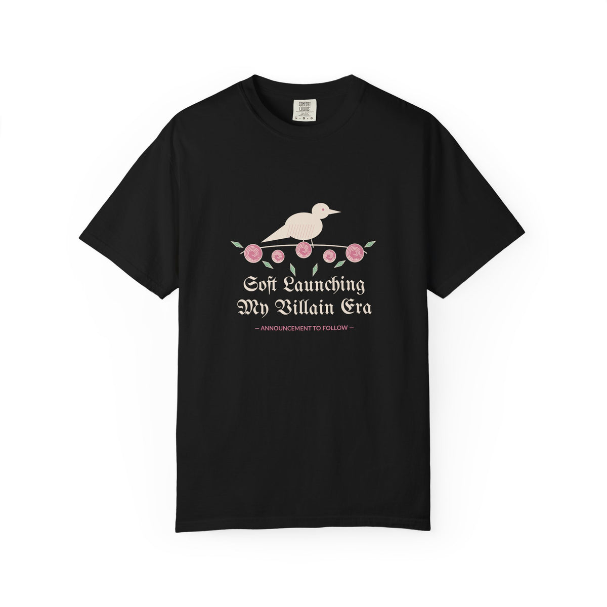 Soft Launching My Villain Era Gothic Rose Raven Tee