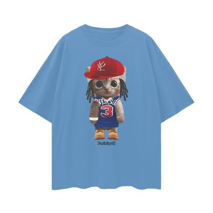 Vintage Like Playboi Carti Cat Meme Graphic Oversized T Shirt
