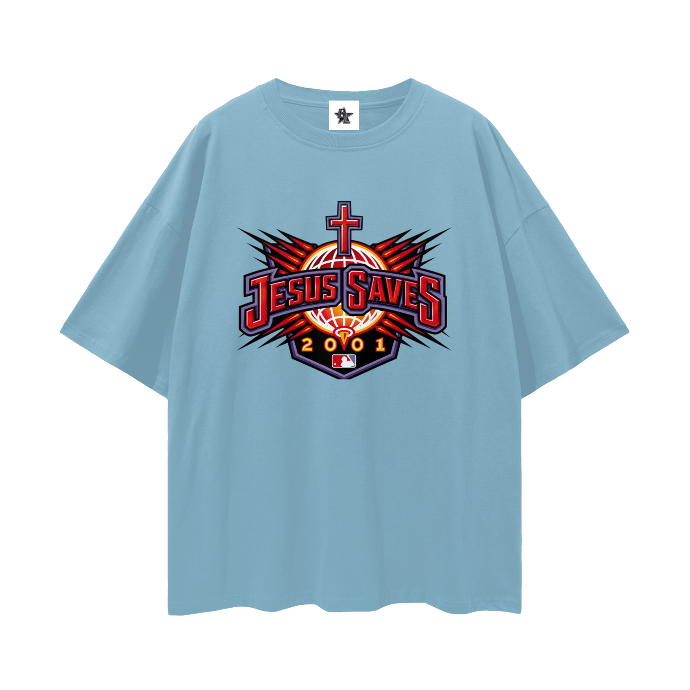 Vintage/Y2K Religious Jesus Saves Oversized T Shirt