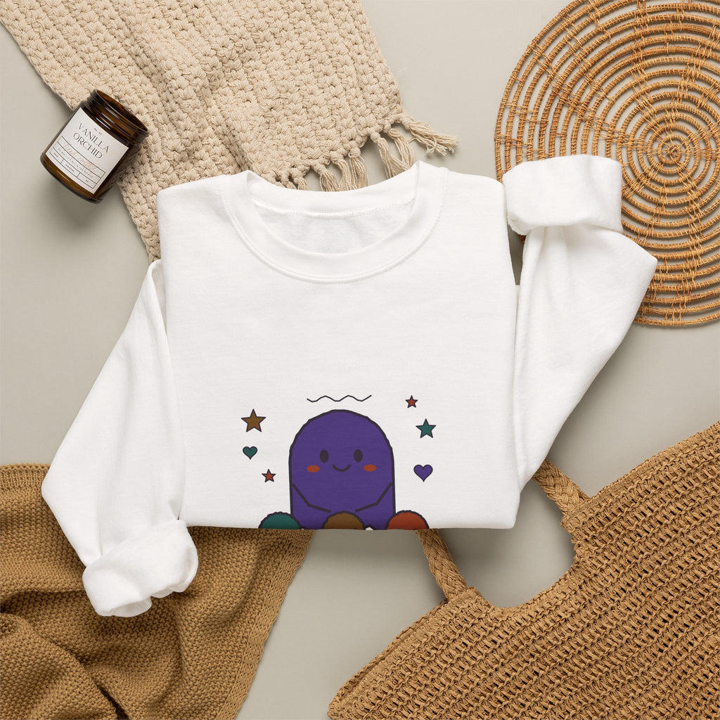 Little Ghosts Big Feelings Sweatshirt, Cute Halloween Teacher Crewneck, Spooky Cute Mom Sweatshirt, Ghost Doodle Fall Pullover