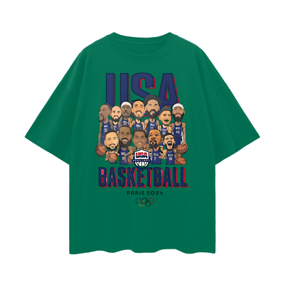 Vintage Like Lebron Team USA Oversized T Shirt