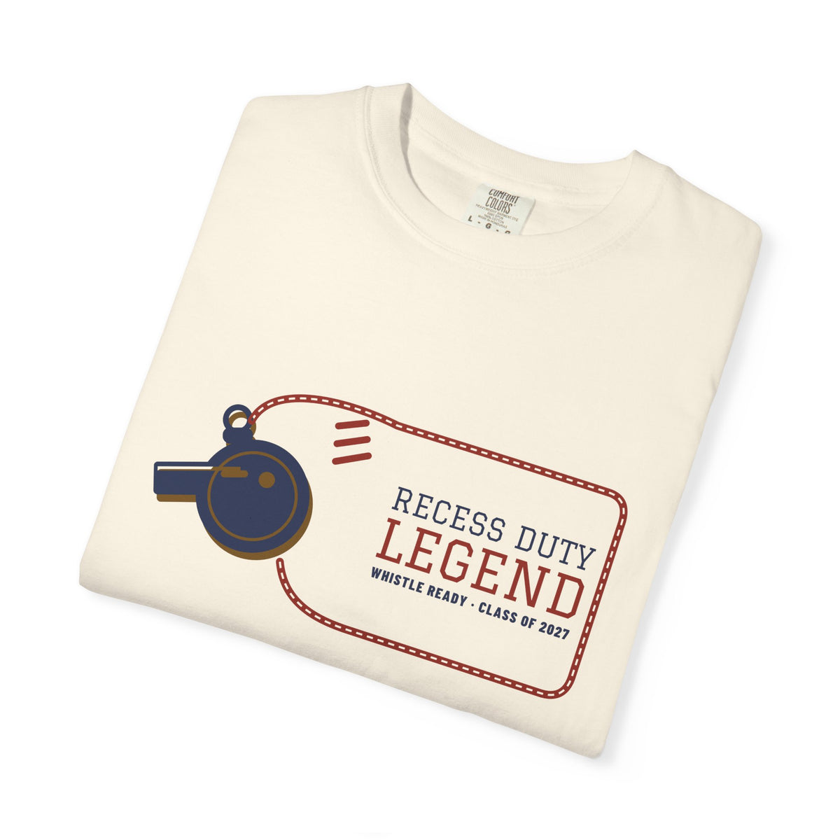 Teacher Shirt, Recess Duty Legend Varsity Tee, Teacher Appreciation Gift, Funny Teacher Tee, Garment-Dyed Cotton