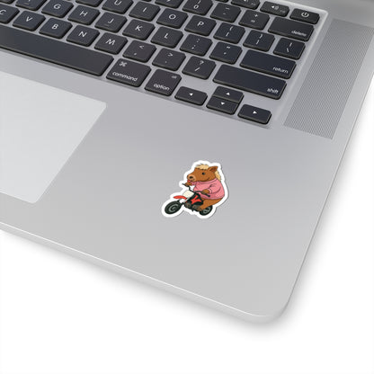 Funny Horse On Dirt Bike Sticker