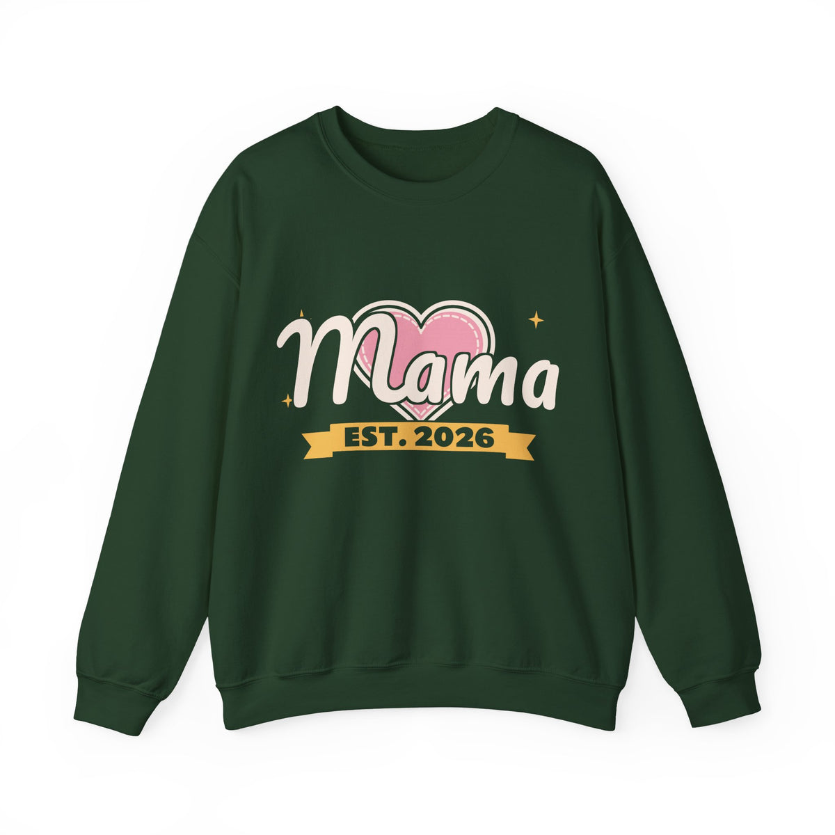 Mama Est 2026 Sweatshirt, New Mom Crewneck, Pregnancy Announcement Gift, First Mothers Day Gift, Baby Shower Gift, Unisex S-3XL