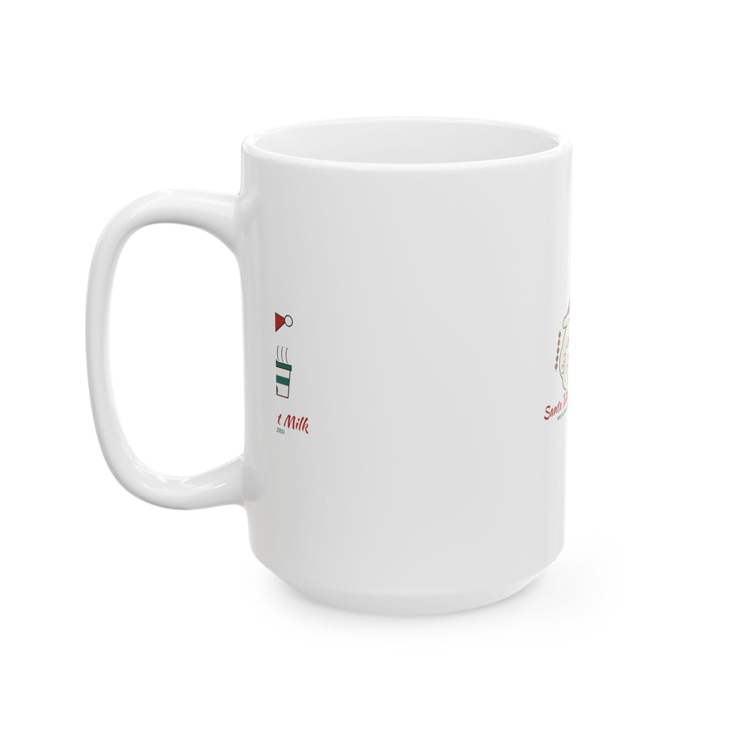 Santa Takes Oat Milk Vintage Storybook Santa Coffee Mug
