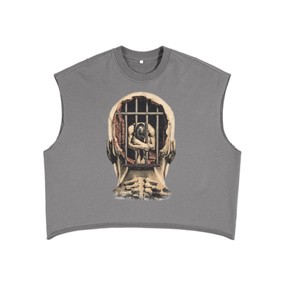 Mental Jail Cell 90s Y2K Vintage Like Boxy Tank Top