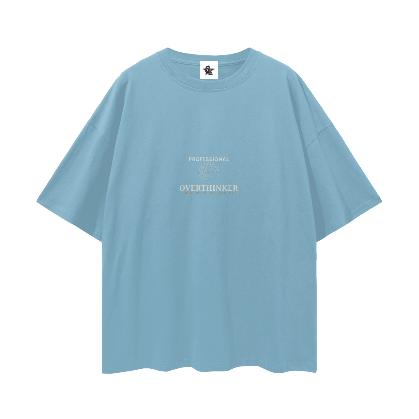 Professional Overthinker Oversized T-Shirt | Funny Vintage Graphic