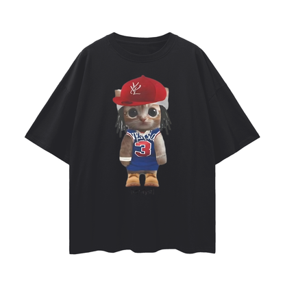 Vintage Like Playboi Carti Cat Meme Graphic Oversized T Shirt