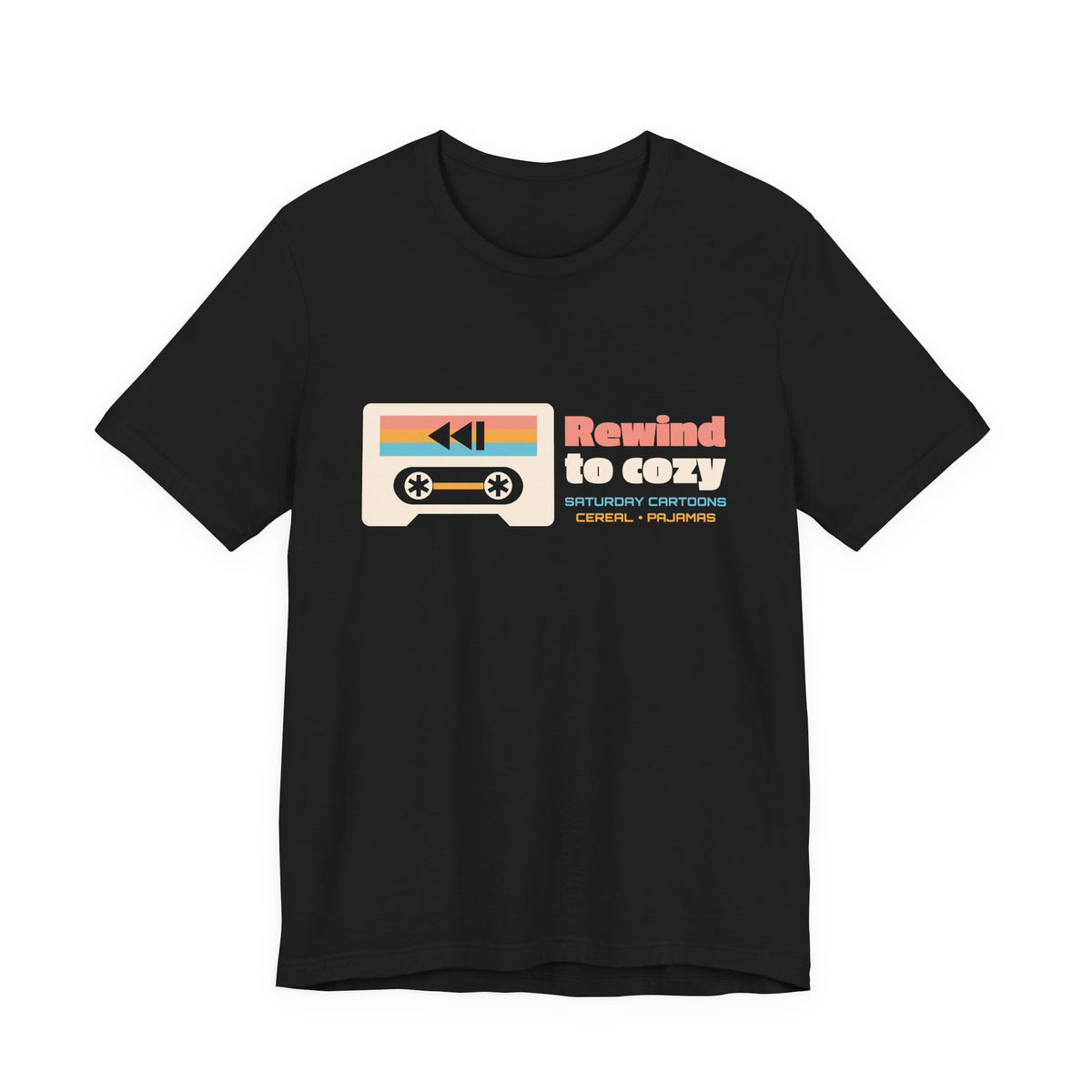 Retro Nostalgia Shirt for Women, Rewind to Cozy Tee, Saturday Morning Throwback T-Shirt, Cozy Weekend Gift for Her, Unisex S-3XL