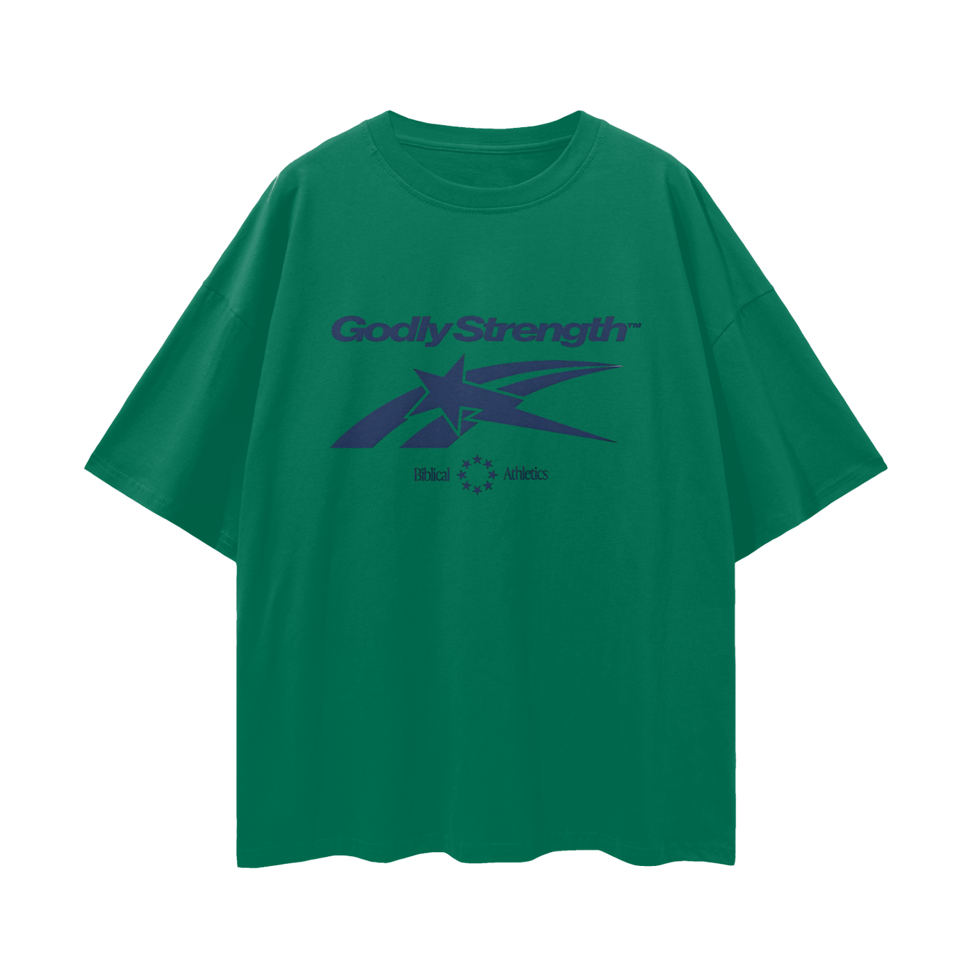 Religious Godly Strength Gym 90s Y2K Vintage Like Graphic Oversized T Shirt