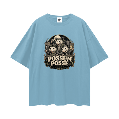 Possum Posse Tee - Trash & Chaos | Oversized Heavyweight Bootleg Graphic Tee