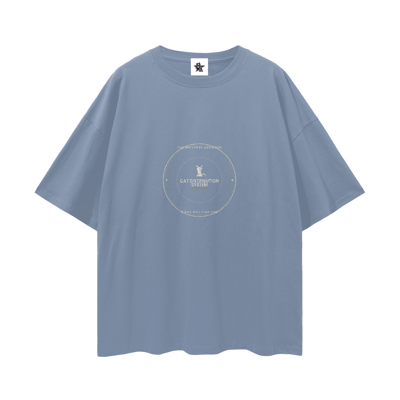 Cat Distribution System Oversized T-Shirt | Funny Vintage Graphic