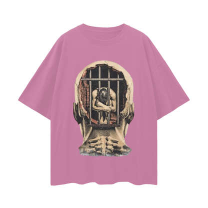 Mental Jail Cell 90s Y2K Vintage Like Graphic Oversized T Shirt