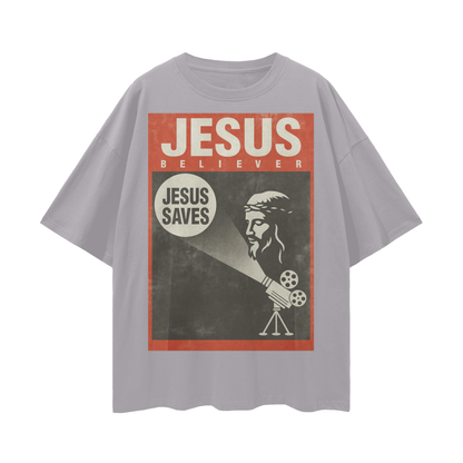 Religious Vintage/Y2K Jesus Believer Oversized T Shirt