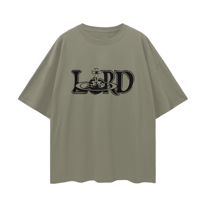Religious Lord Vivienne Westwood Like Graphic Oversized T Shirt