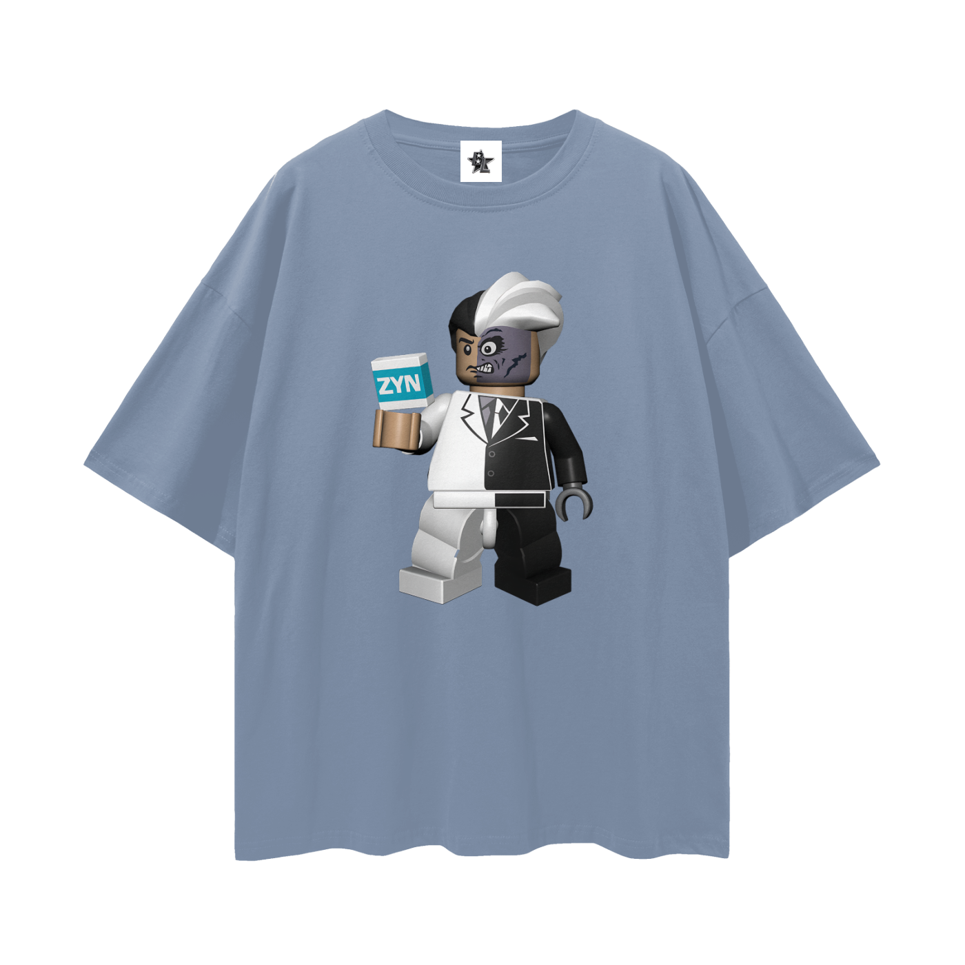 Vintage/Y2K Lego Batman Two-Face Zyn Can Funny Oversized T Shirt