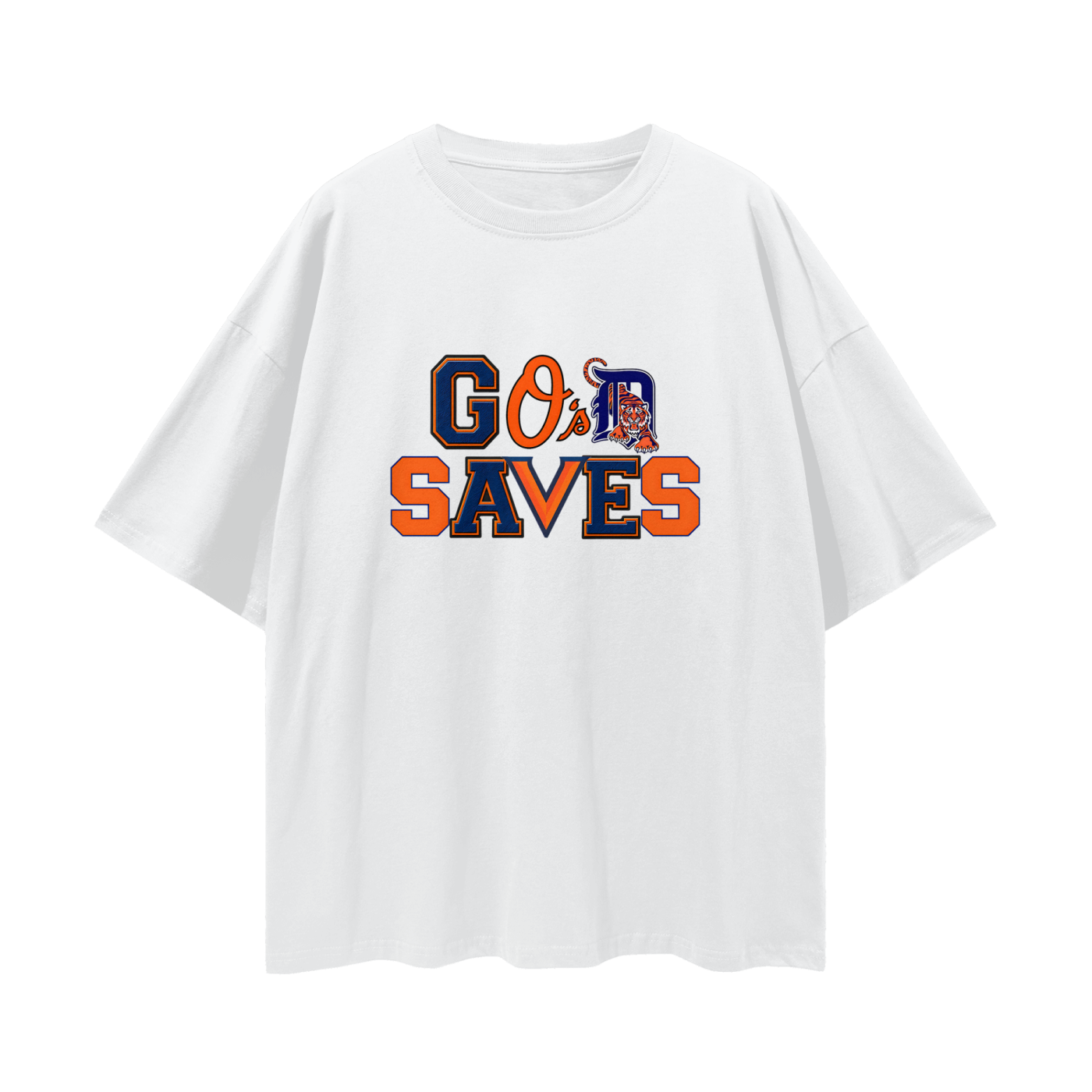 Religious God Saves Sport Logos Like Graphic Oversized T Shirt