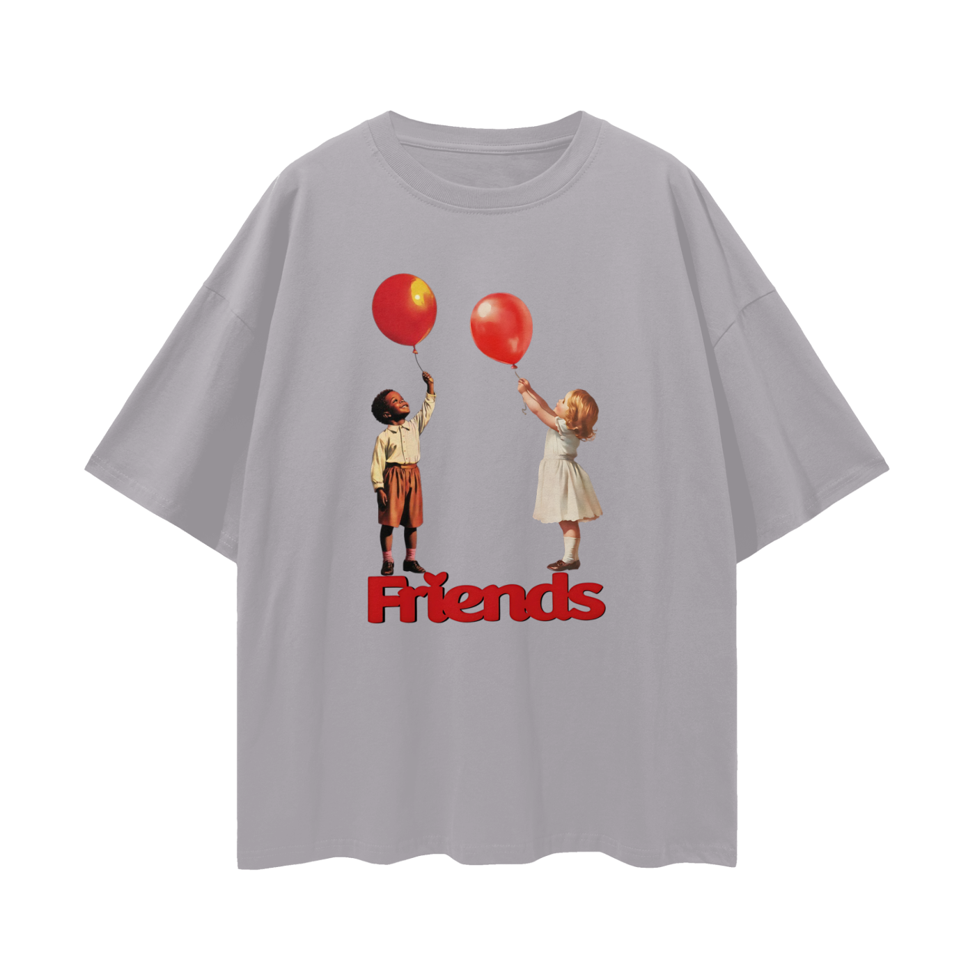 Friends Y2K Vintage Like Graphic Oversized T Shirt