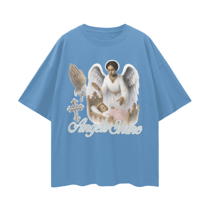 Religious Vintage/Y2K Angels Shine Oversized T Shirt