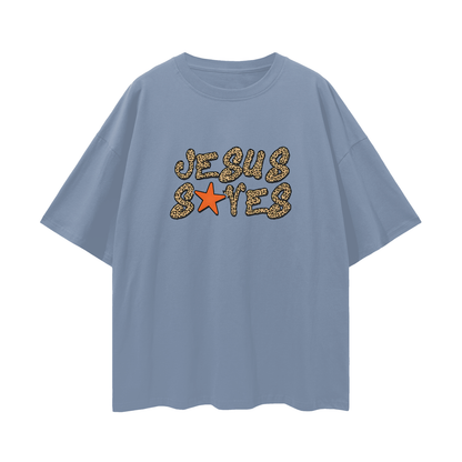Vintage/Y2K Religious Jesus Saves Oversized T Shirt