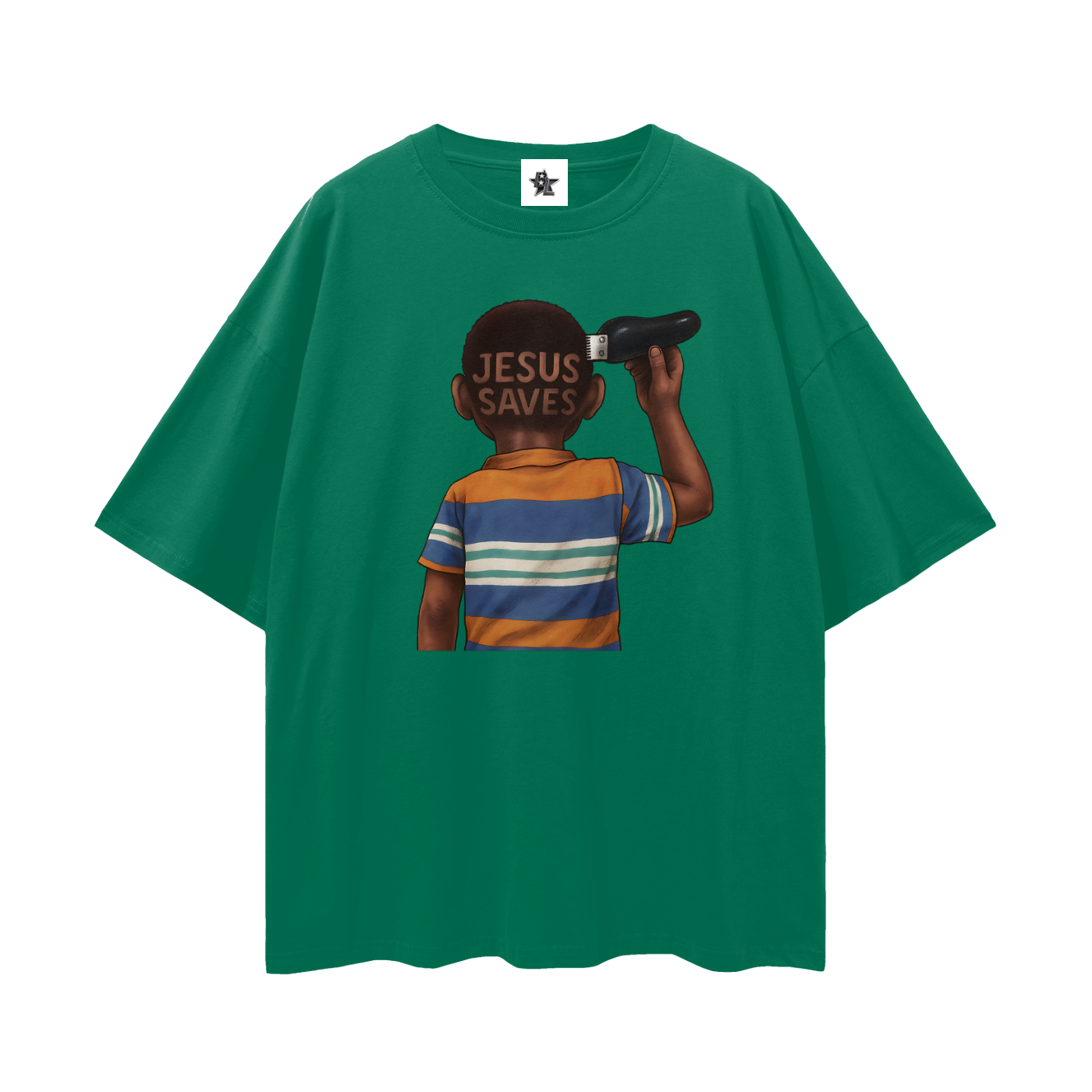 Vintage/Y2K Religious Jesus Saves Oversized T Shirt
