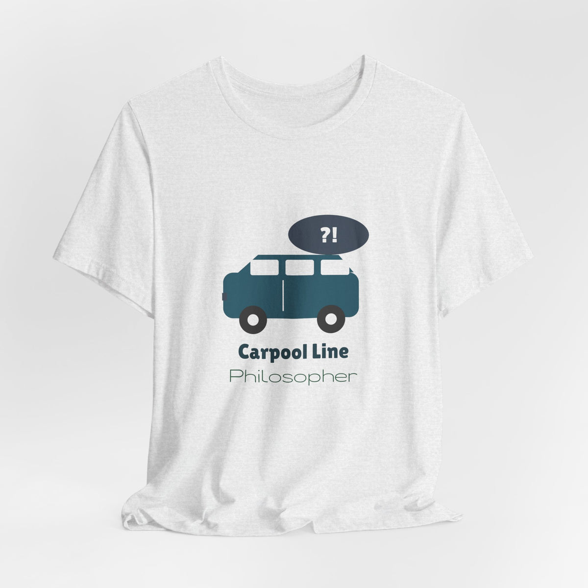 Funny Mom Shirt, Carpool Line Philosopher Tee, Mom Life Graphic T-Shirt, School Pickup Mom Gift, Coffee Mom Tee for Women