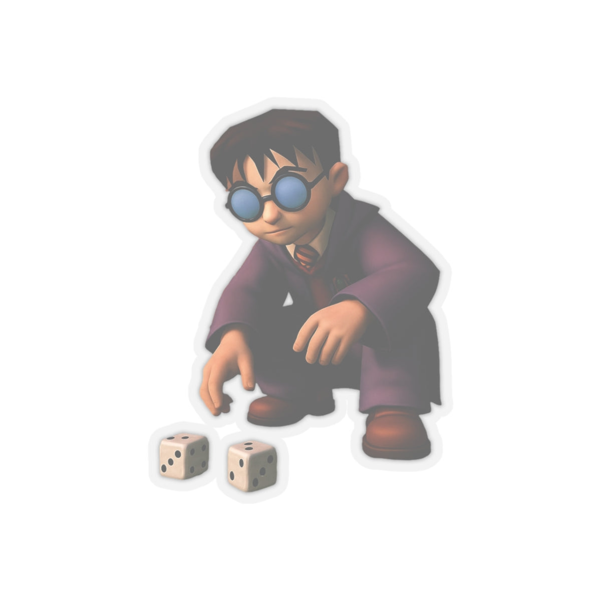 Harry Potter Rolling Dice Funny Sticker