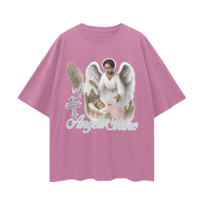 Religious Vintage/Y2K Angels Shine Oversized T Shirt