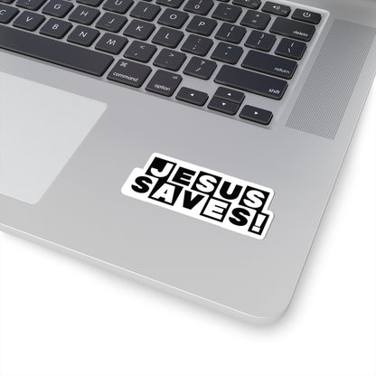 Religious Jesus Saves Cartoon Network Sticker