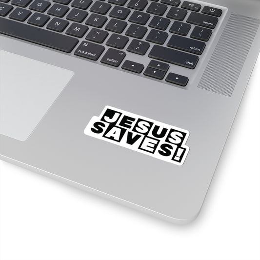 Religious Jesus Saves Cartoon Network Sticker