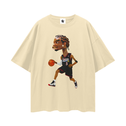 Vintage/Y2K Allen Iverson Sixers Oversized T Shirt