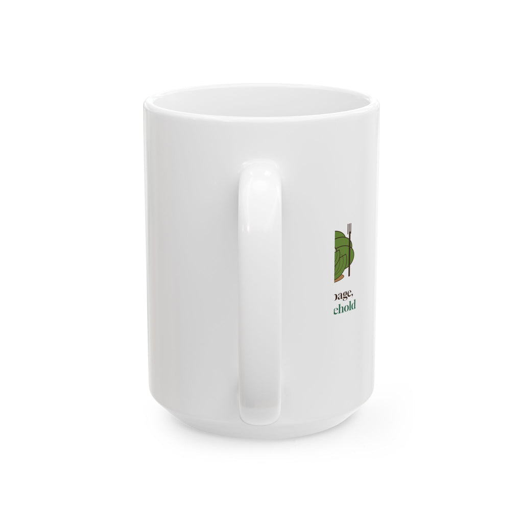 Head of Cabbage Head of Household Still Life Mug