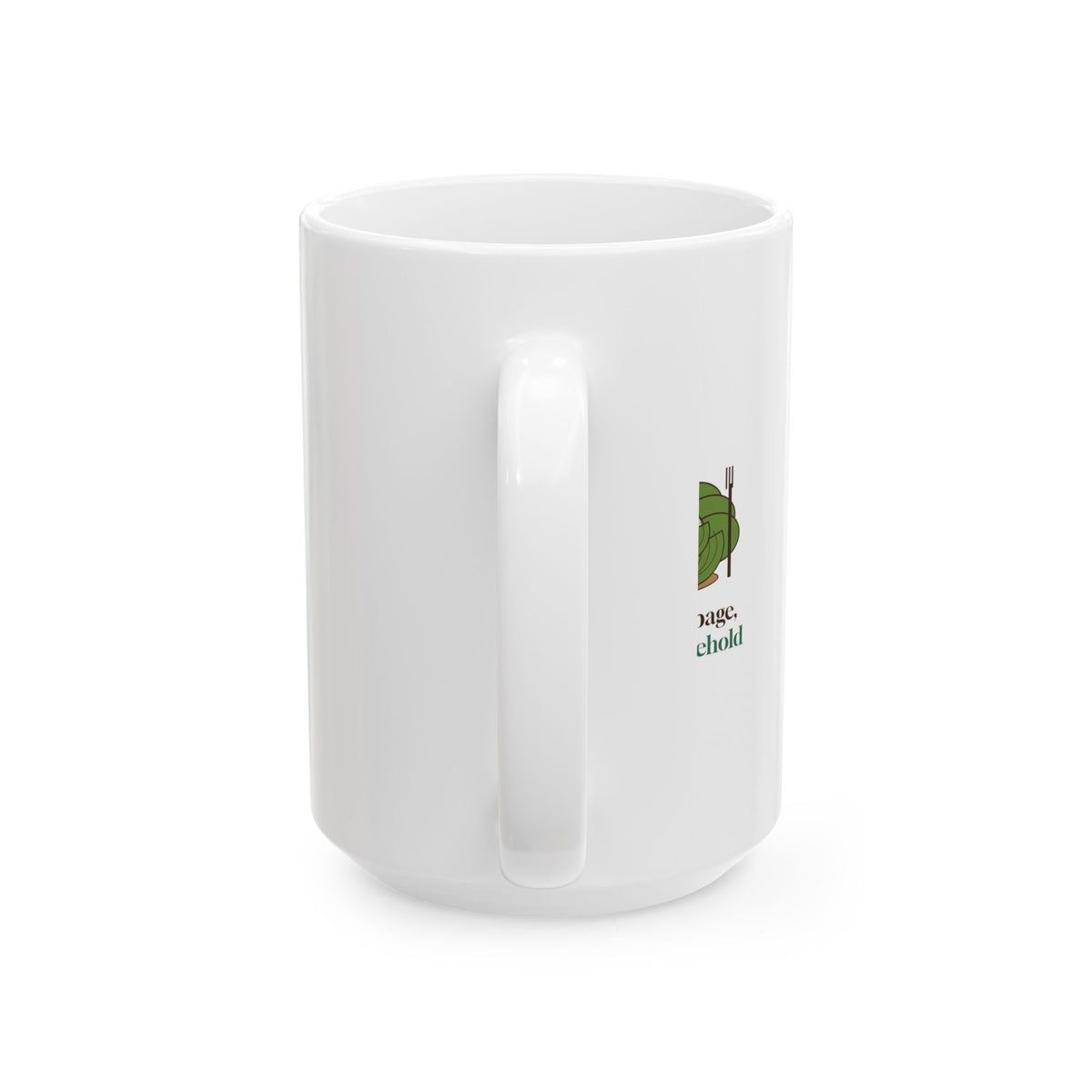 Head of Cabbage Head of Household Still Life Mug