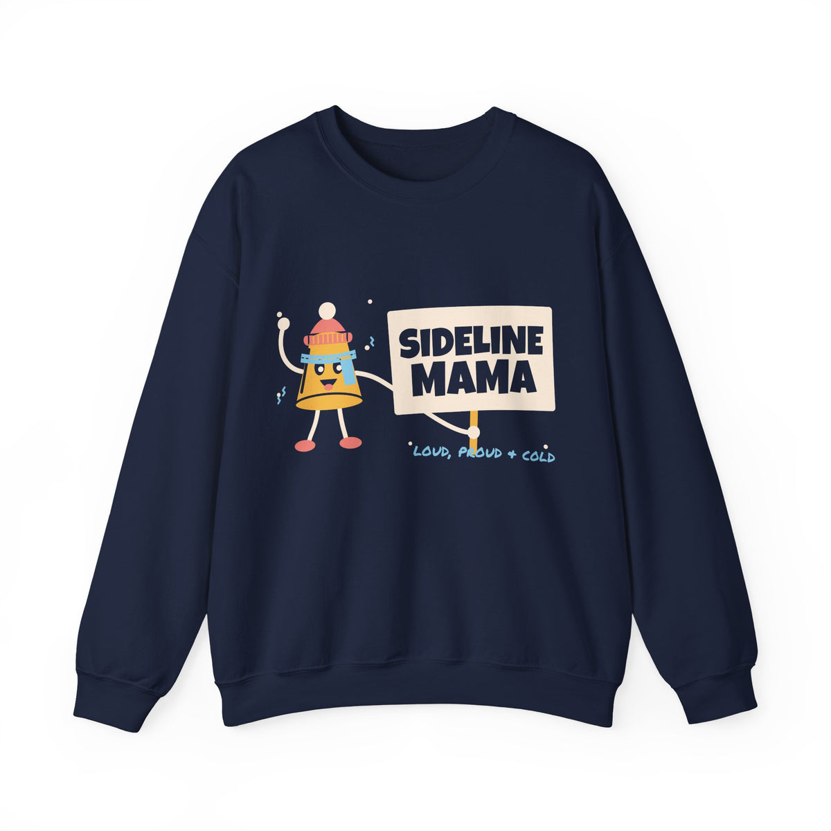 Sports Mom Sweatshirt for Women, Sideline Mama Loud Proud and Cold Crewneck, Sideline Mom Sweatshirt, Cheer Section Gift, Fall Sports Top