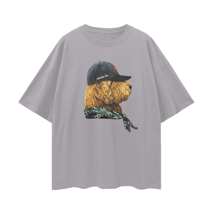 Streetwear Fitted Dog Graphic Oversized T Shirt