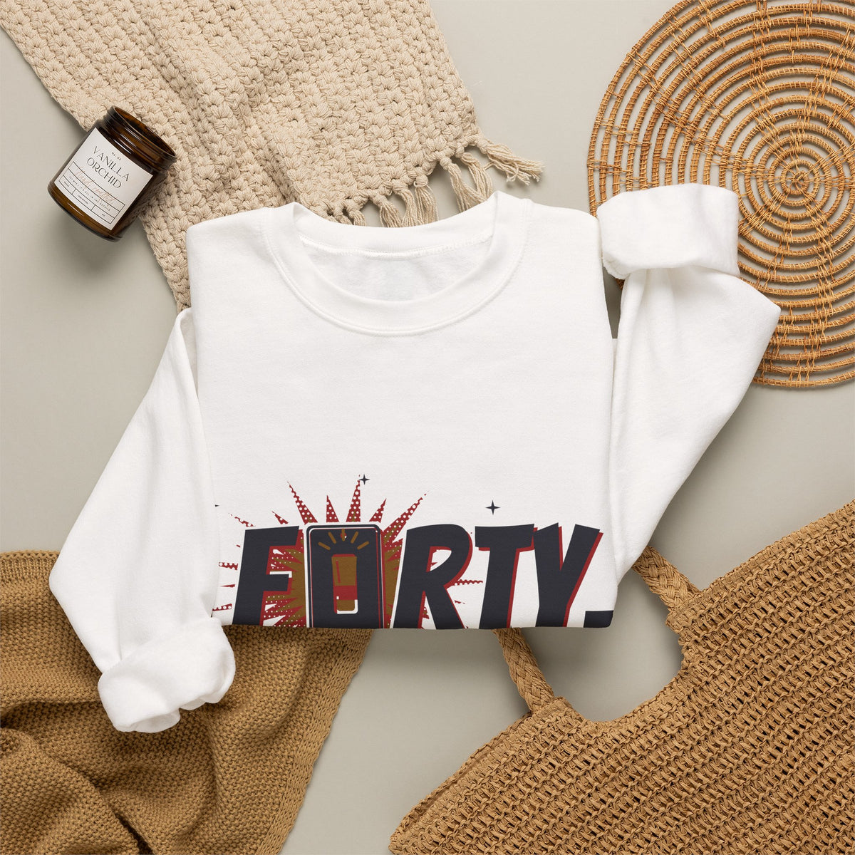 40th Birthday Sweatshirt for Women, Forty No Dimmer Switch Crewneck, 40th Birthday Gift for Her, Milestone Sweatshirt