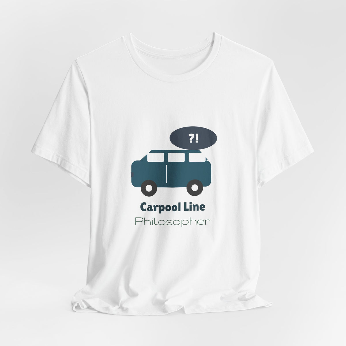 Funny Mom Shirt, Carpool Line Philosopher Tee, Mom Life Graphic T-Shirt, School Pickup Mom Gift, Coffee Mom Tee for Women