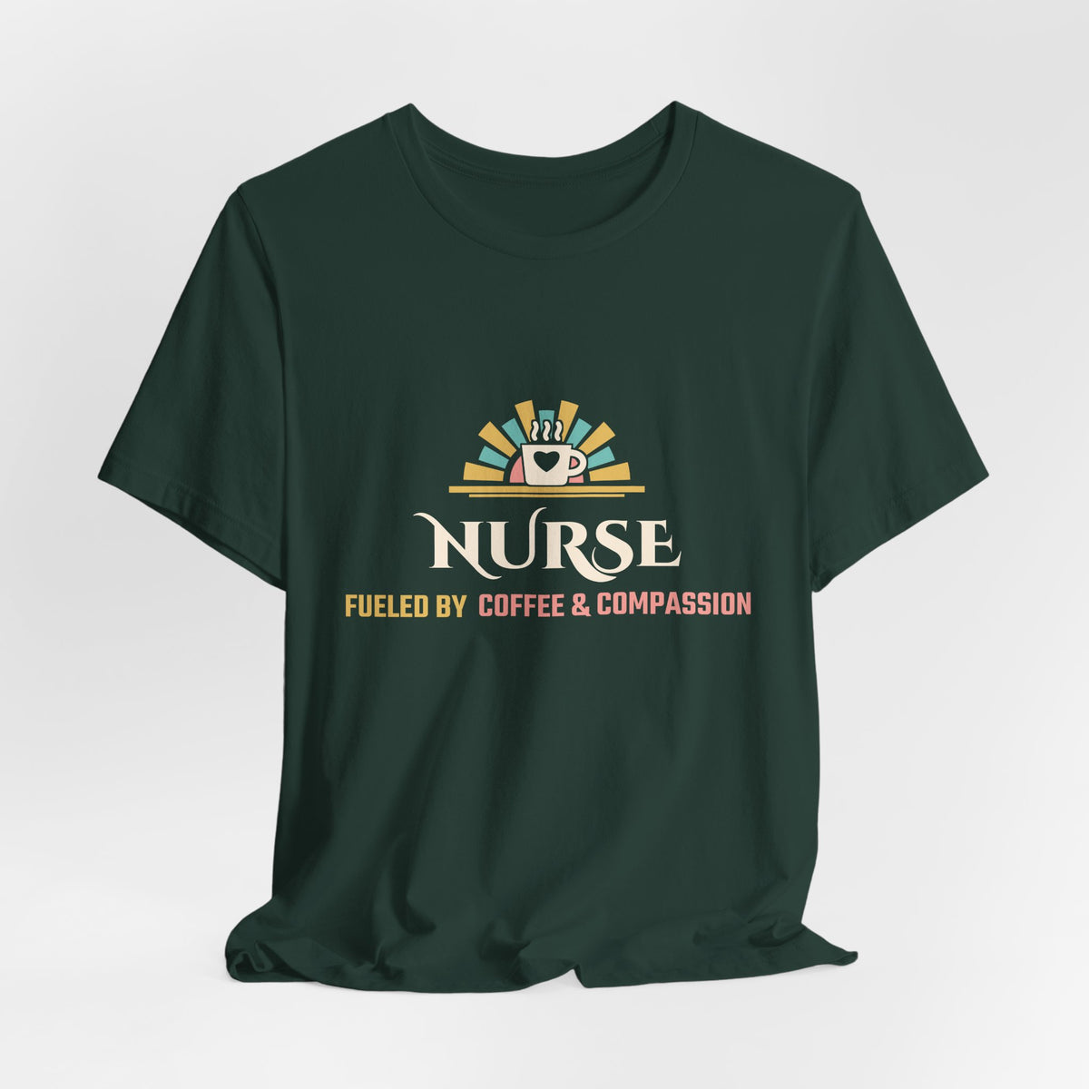 Nurse Shirt for Women, Nurse Fueled by Coffee and Compassion Tee, Nurse Appreciation Gift, Nursing School Grad Gift, Unisex S-3XL