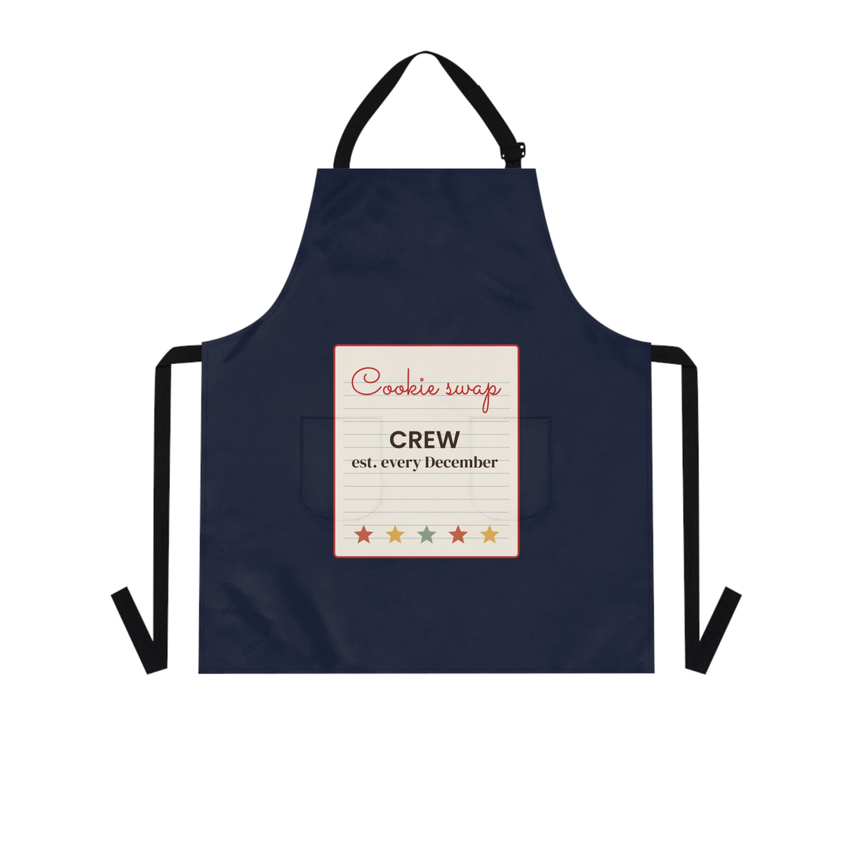 Christmas Baking Apron, Cookie Swap Crew Apron for Women, Cookie Exchange Gift, Holiday Baker Gift, Kitchen Apron