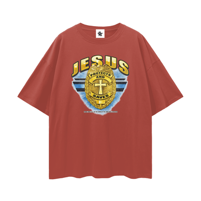 Vintage Jesus Faith Graphic Oversized T-Shirt | Christian Faith Graphic Unisex