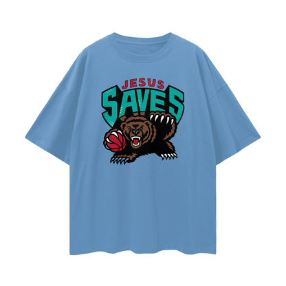 Religious Vintage/Y2K Jesus Saves Oversized T Shirt