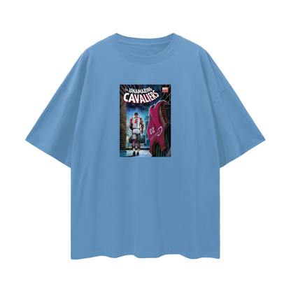 Lebron James Marvel Comic Cavaliers 90s Vintage Like Graphic Oversized T Shirt