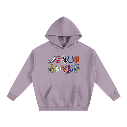 Vintage/Y2K Religious Jesus Saves Logos Oversized Hoodie