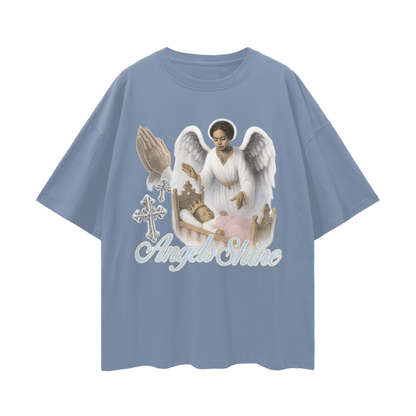 Religious Vintage/Y2K Angels Shine Oversized T Shirt