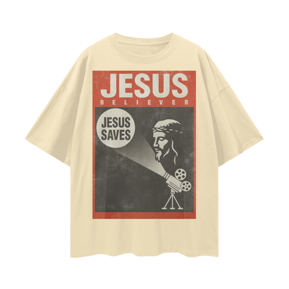 Religious Vintage/Y2K Jesus Believer Oversized T Shirt