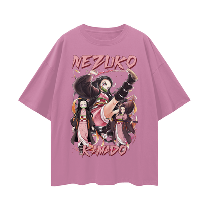 Vintage/Y2K Demon Slayer Anime Nezuko Oversized T Shirt
