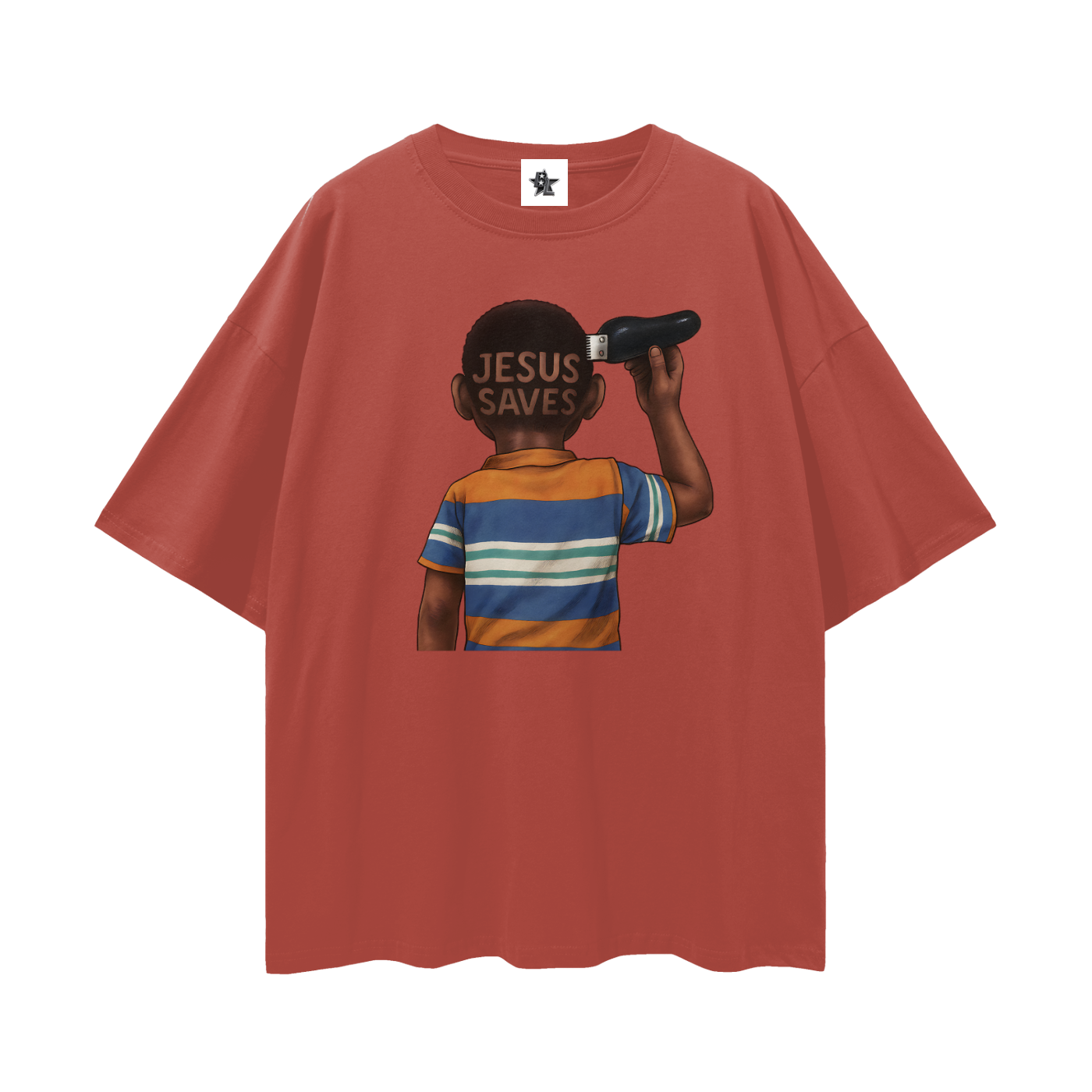Vintage/Y2K Religious Jesus Saves Oversized T Shirt