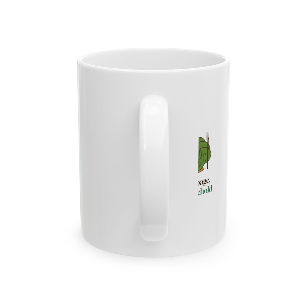 Head of Cabbage Head of Household Still Life Mug