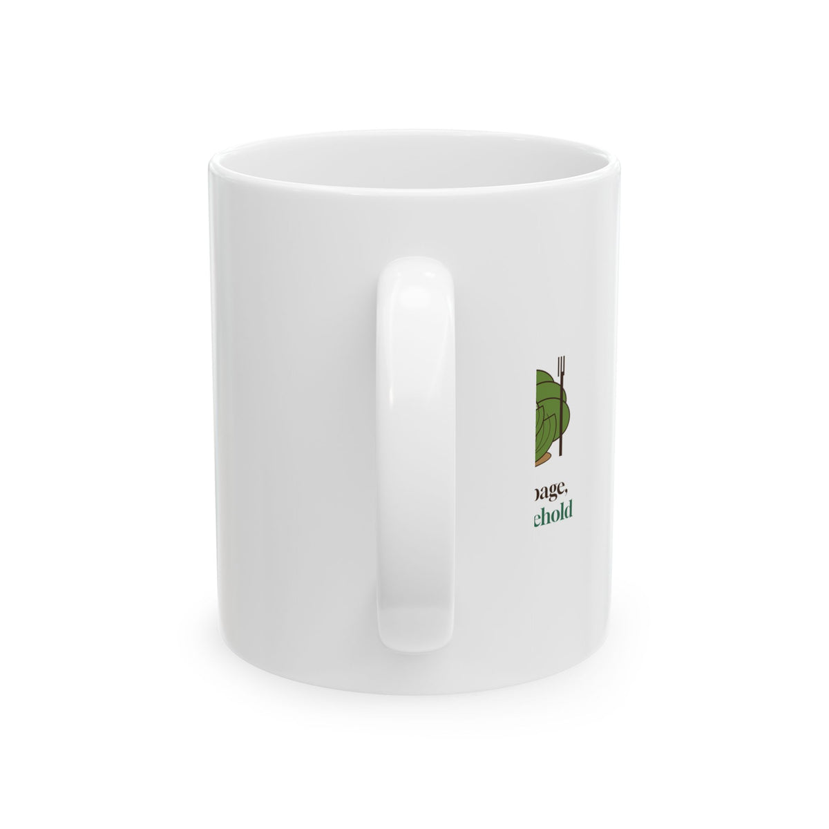 Head of Cabbage Head of Household Still Life Mug