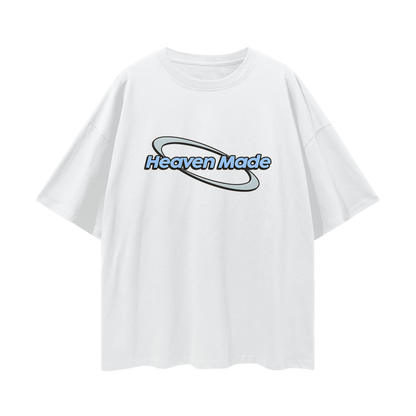 Religious Jesus Heaven Made Graphic Oversized T Shirt